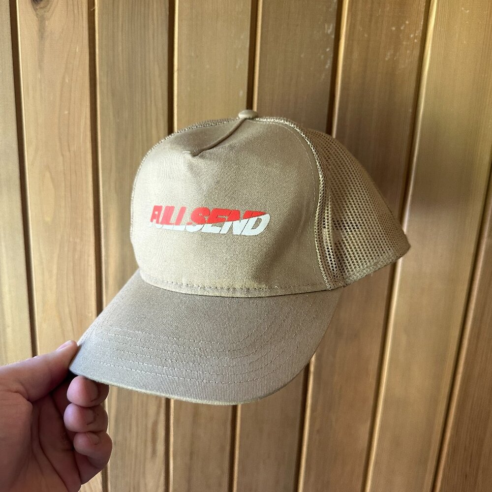 Nelk Full Send Trucker Hat – Tan